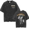 Męskie koszulki złe pomijki zespół muzyczny 2024 T-shirt Wash Retro 90s Męskie odzież Y2K Hip-Hop T-shirt Casual Oversited T-Shirt Street Clothingl2403