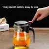 Thee -sets warmtebestendige glazen thee set 1Tea pot 6 theekopjes puer ketel thee infuser chinese kung fu theewear set warmtable theepot theeware