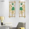 Dekorative Figuren moderne einfache Veranda Dekoration Anhänger Wohnzimmer Sofa Korridor Licht Luxus Eisen Stereo Esswand Hanging