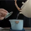 Ensembles de voiles de thé Ensembles de thé en céramique un pot quatre tasses Kung Fu Ta set Travel Portable Tea Set Taapot Teach TaCup Tea Thé ACCESSOIRES THE