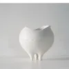 Vasen Nordic White Hollow out abstrakte Keramik Vase Desktop Orumament Wohnzimmer Dekoration Runde Kunstheimdekoration Accessoires