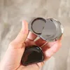 Speicherflaschen schieben obere Blechbehälter tragbarer Magnetmalletall leere Box für Handwerksdienlippenbalms und feste Parfums