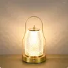 Table Lamps Portable Outdoor Hanging Metal Lamp LED Dimmable Wireless Desk With USB Rechargeable Bedroom El Bar Bedside Light