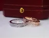 Anéis de banda 2022 Designers Luxurys Casal Ring com um lado e diamante nos outros produtos SideExquisite Faça presentes versáteis G9971356