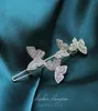 NOUVEAU STYLE RHINESTONE Butterfly Hairpin Hearthred With Diamond Flash Drill un mot frappe Coiffure cassée Clip 3686471