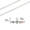Colliers pendants Iced Out Rocket avec une chaîne de corde de 4 mm de large Bling Fashion Jewelry Gift for Men Women