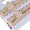 Ganchos rack de armazenamento de plástico com grade de cortador para refrigerador Organizador de cozinha de papel Toalheiro Prateleira