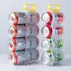 Cuisine Storage Dispensateur de bière Soda Portable Can 4 Partement Durable Réfrigage Ustenslable Ustensile Rack Space Sauvage avec support