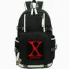 X Japan sac à dos yoshiki toshi daypack band band sac de musique packsack pack de pack de pack de sacs à dos décontracté.