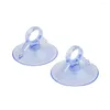 Table Cloth 40pcs 45mm Car Sunshade Suction PVC Cups Clear Rubber Plastic Suckers For Glass Strong Pull Ring Cup