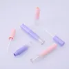 Opslagflessen 5 ml gradiënt paars roze lege lippenstift glanzend buis plastic navulbare vloeistof container lipgloss monster fles