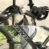 West Biking Bicycle Anti Theft Chain Lock Hard Steel Alloy耐久性のあるMTBバイクモーターサイクルスクーターサイクリングアクセサリー240418