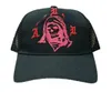 Senaste bollmössa bokstaven broderi böj mode cap hip hop rese visor mesh punk baseball hattar8673679