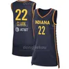 2024 نهائيات أربعة قمصان 4 إنديانا كيتلين كلارك للنساء كرة السلة كرة السلة Iowa Hawkeyes 22 Caitlin Clark Jersey Home Away Black Black White Navy Men Youth Kid Women