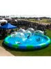 Round Grande piscine gonflable colorée pour les balles de marche d'eau d'été pêche les balles zorb