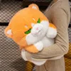 Kawaii grasso gatto peluche giocattolo di peluche cartone animato carino squatt gatto imbalsardi giocattolo animale per bambini che dorme decorazione per bambole decorazione ragazza morbida regalo di compleanno cuscino