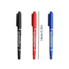 Marqueurs 10 morceaux de marqueur permanent à double pointeur stylos noirs / bleus / rouges stylos de marqueur fin nid marqueur encre dessin de la papeterie de bureau