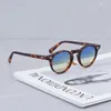 Sunglasses Gregory Peck Yellow Vintage Sun Glasses Small Size Round Tortoise Acetate Frame Polar Hombre Outdoor Ladis Glass