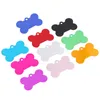 Dog Collars 10 Pcs 38mm Pet Tags For Dogs Id Tag Bone Shape Double Sided Cat Name Phone Number (10 Colors)