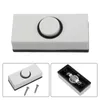 Estatuetas decorativas botão de sino da porta branca / mini interruptor de plástico montado na superfície 55mmx24mmx15mm para móveis / escritório em casa