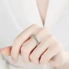 Ewya Luxury Designer REAL 1CT Diamond Ring For Women 100% S925 STERLING SIGH RINGS Band de mariage Fine Jewelry Gift 240424