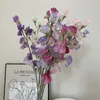 装飾的な花12x白いエレガントな人工花のブーケ屋内または屋外の長持ちする耐久性偽のマルチカラー