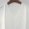 Damesvesten vrouwen lente/zomer 2024 vlas lyocell vezel mengsel v-neck silhouet mouwloze vest