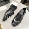 Casual Shoes Luxus-Slas Frauen Echtes Leder Flat Slip-on Marke Doudou Frau formeller Business Walk