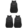 Backpack Large Capacity For Men Nylon Black College Students High School Laptop 15.6 Inch