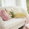 Romantique Français Luxur Luxury Pink Ins Coussin Couvoir d'oreiller El Homestay Modèle de chambre de lit Sofa Course d'oreiller 240420