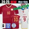 2024 Venezuela Soccer Jerseys Kid Kit 24/25 Team Football Shirt Football Men Home Red Away White Camisetas Copa America Cordova Sotelo Rincon Bello Sosa Rondon