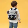 Backpacks New Childrens Day Gift Bag Kindergarten Cartoon Cute Plush Backpack Customized Embroidered Name Baby Outgoing Elephant Snack BagL2405