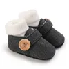 First Walkers Girls Boys Snow Boots Casual Flat Shoes Soft Sole Born Non-Slip with Socks Mocasins Peuter Baby