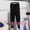 Calça de duas peças feminina primavera outono de outono lantejous lantejous tracksuit de malha