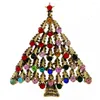 Broches Cindy Xiang Rhinestone Vintage Christmas Tree Broche Fashion Winter Festival Pin Design Hoge kwaliteit ornament