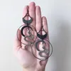 Earrings Moon Snake Earrings Jewelry Big Snake Pendant Weird Darkness Women Gift Goth Hallowee 230831