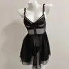 Reggiseni set da donna in pizzo hacciatore seta di seta di seta in seta sottile con pad di corsetto per pigiami estivi in camicia