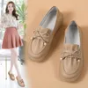 Casual Shoes Moccasins Flat Work Women's Black Genuine Leather Pumps Long Standing Comfortable Professional Loafers