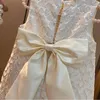 Peuter Baby Girls Classic Jurken Kids Heart Elegant Wedding Princess Party Jurk Kinderen Verjaardag Doop Formal Clothing 240413