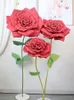 Fleurs décoratives géantes simulées en mousse de rose roulée fleurs fausses plantes décor du centre commercial disposition de la fenêtre de la fête de mariage