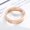 Luxurys Nail Ring Mens Ring Rings Designer Fashion Titanium Steel Engraved Letter Pattern Designer Ring Ring Engagement Ringサイズ5-11リング