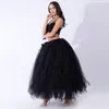 Röcke verträumte rosa Mesh Tulle Maxi Frauen elegant süße hohe Taille A-Line Multi-Layer Rock Damen Hochzeit Prom Fluffy Long Long