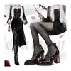 Damen Punk Gothic High Heels Rose High Heels Patent Leder Lolita Schuhe Knöchel Damen Sandalen Black Mary Jane Schuhe 240429