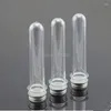 Storage Bottles 40ml Transparent Mask Bath Salt Test PET Tube With Aluminum Cap Clear Plastic Cosmetic Pressure Sensitive Seal F2024257