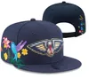 New Orleans'''Pelicans'''all Caps Flowers Snapback Hats Team Sports Basketball Hat Chicago Hat 23-24 Champions Baseball Cap 2024 Finals Sports Regolable Chapeau A1