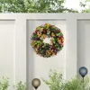 Fiori decorativi ghirlande estivi primaverili per porta d'ingresso ghirlanda realistica della fattoria colorata colorato per ufficio da giardino da ufficio esterno