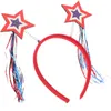 Bandanas Headband Independence Day Memorial Decor Headbands Red White Blue Cosplay Headdress Festival Costume Miss