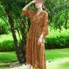 Party Dresses Spring Summer High-End Midi Dress Woman Casual Lace-up Mulberry Silk Elegant For Women Clothing Vestido Mujer