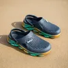 Sandals Lightweight Thick Bottom Porous Shoes Women Men's Summer Outdoor 2024 Beach Closed Toe Non-Slip Slippers