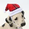 犬のアパレルハットお祝いのお祝いの快適な柔らかい掃除は、ヘッドホリデーアクセサリーを縛らない漫画耐久性のあるクリスマス